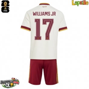 Espanja Nico Williams #17 Vieraspaita Lapsille MM-kisat 2026 Lyhythihainen (+ shortsit)